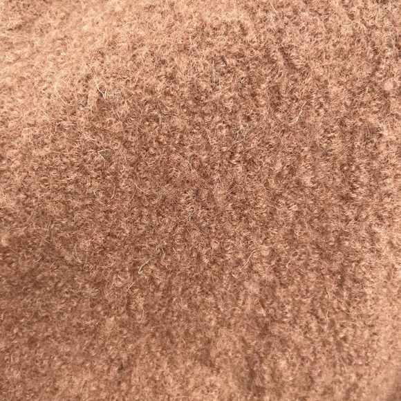 Esby Cora Duster Camel Tan Neutral Boiled Wool Oversized Jacket Cocoon Coat XS/S - Picture 6 of 8